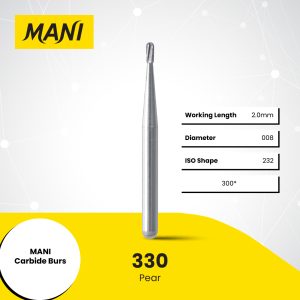 MANI CARBIDE BURS Pear Shape 330