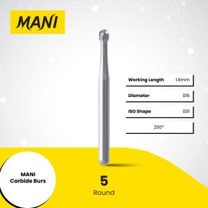 MANI CARBIDE BURS Round Shape 5