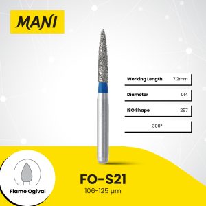 MANI Dia-Bur Flame Ogival FO-S21