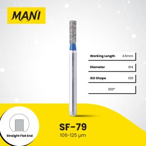 MANI Dia-Bur Straight Flat End SF-79