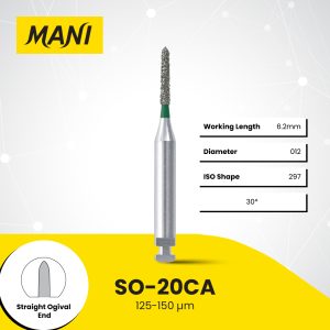 MANI Dia-Bur Straight Ogival End SO-20CA