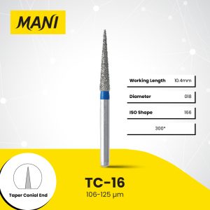 MANI Dia-Bur Taper Conial End TC-16