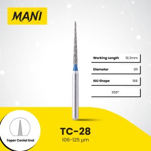 MANI Dia-Bur Taper Conial End TC-28