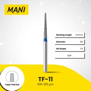 MANI Dia-Bur Taper Flat End TF-11