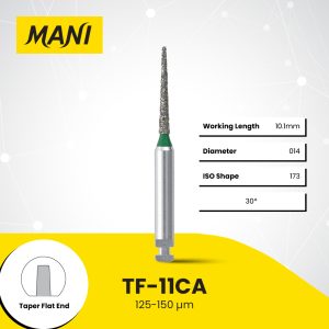 MANI Dia-Bur Taper Flat End TF-11CA