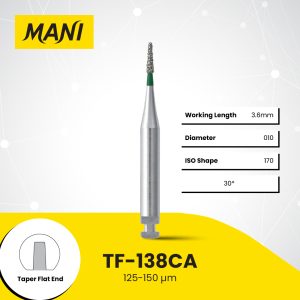 MANI Dia-Bur Taper Flat End TF-138CA