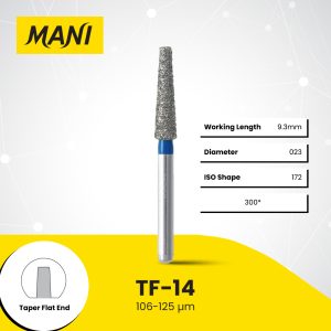 MANI Dia-Bur Taper Flat End TF-14
