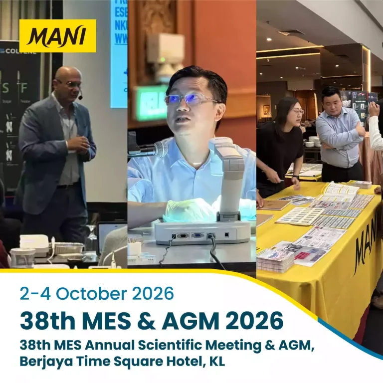 MANI Asia Supports Dental Education at the 38th MES Annual Scientific Meeting & AGM 2026